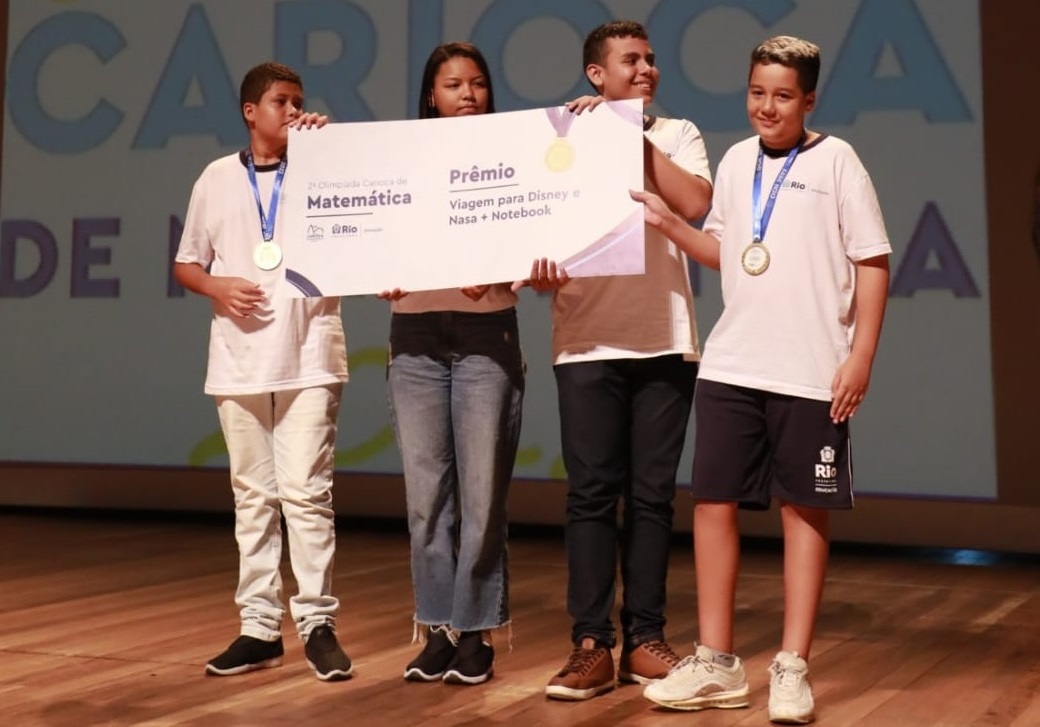 Os alunos foram premiados em cerimônia realizada na Cidade das Artes - Marcos de Paula/Prefeitura do Rio