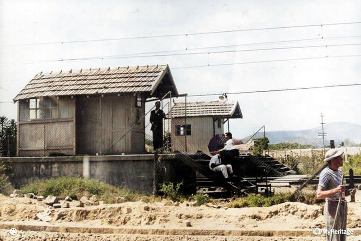 Imagem da primeira parada de trem que depois deu origem a Estação de Magalhães Bastos | Foto Arquivo Nacional