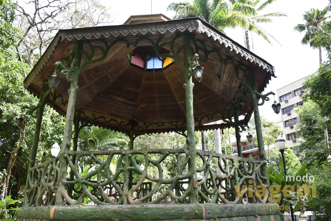 A Praça João XXVIII, no Centro de Cantagalo, na Região Serrana do Rio | Foto Rogério Silva