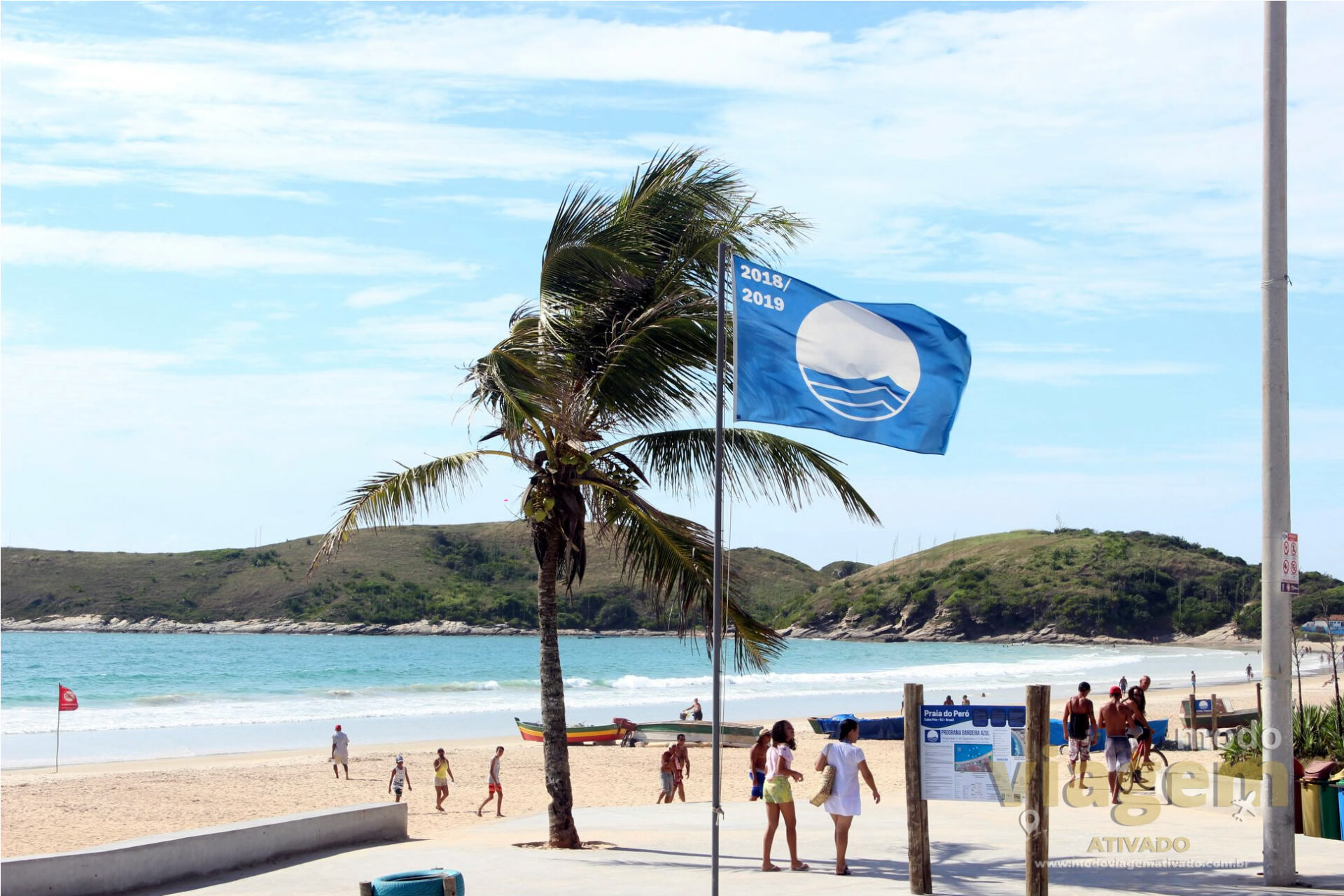 A praia do Peró, localizada em Cabo Frio (RJ), é uma das mais belas da Região dos Lagos | Foto: Rogério Silva