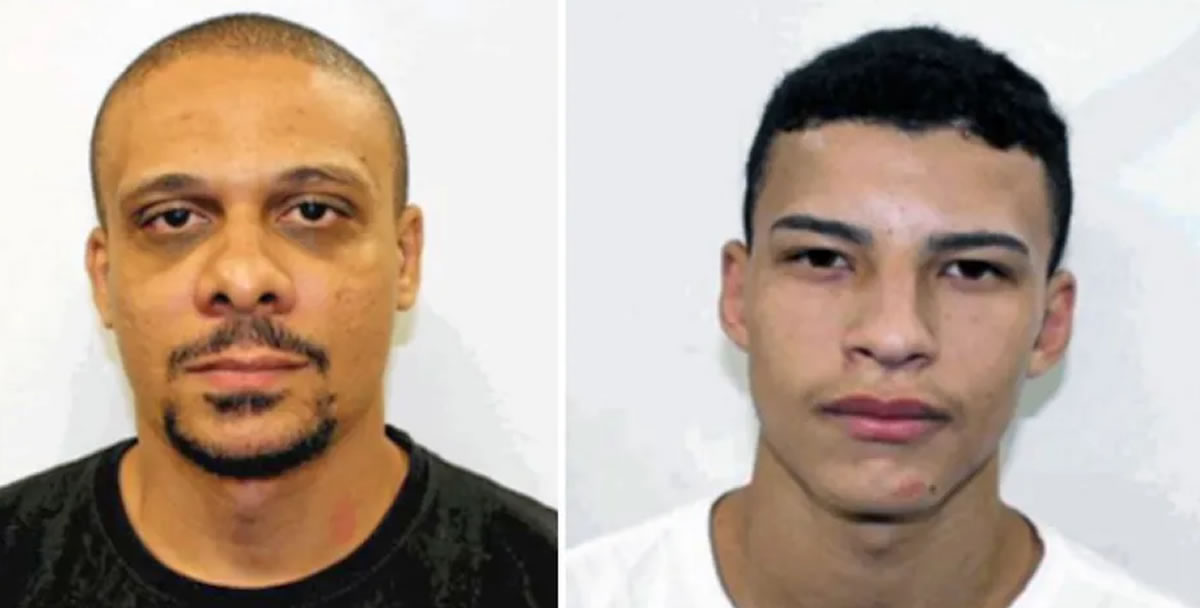 Philip Motta Pereira, o Lesk, e Ryan Nunes de Almeida, o Ryan, encontrados mortos e suspeitos da execução de médicos — Foto: Reprodução/TV Globo