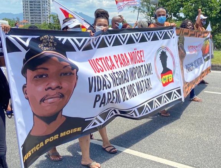 Moïse foi espancado no dia 24 de janeiro de 2022 no quiosque Tropicália, no posto 8 da Barra da Tijuca, na Zona Oeste do Rio | Imagem reprodução X